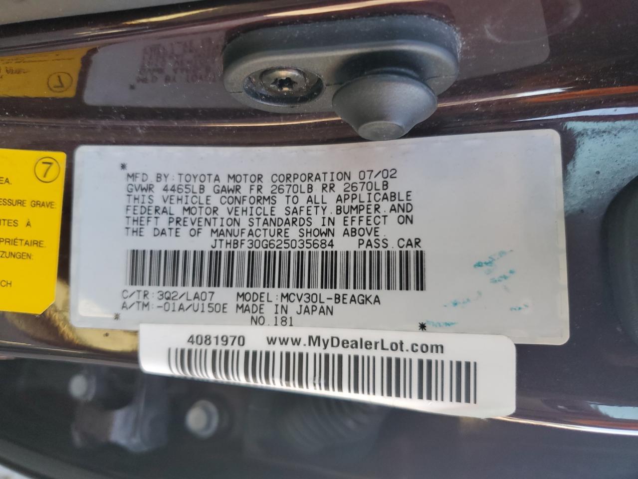 Lexus Es 300 Image 8