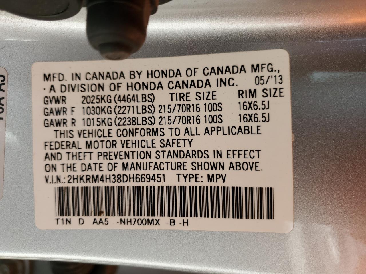 Honda Crv Lx Image 7