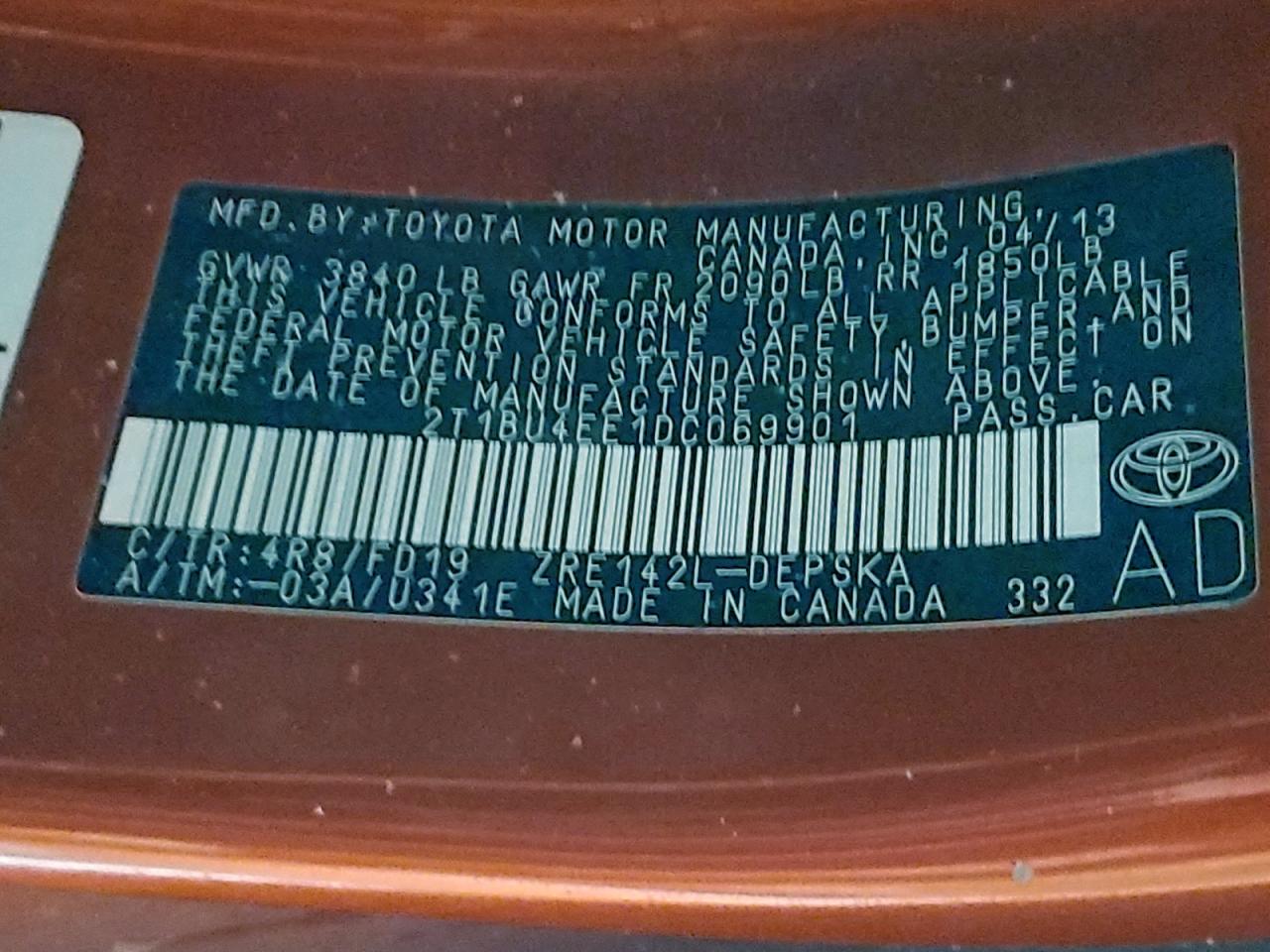 Toyota Corolla Base Image 9