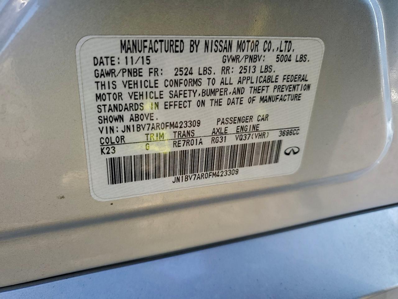 INFINITI Q50 Base Image 4