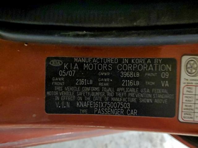 Kia Spectra Sx Image 8