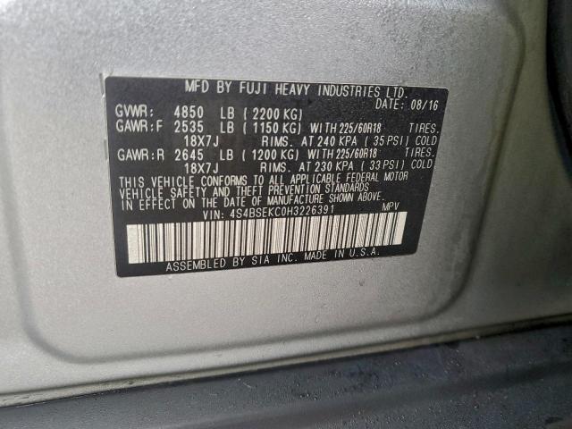 Subaru Outback 3.6r Limited Image 11