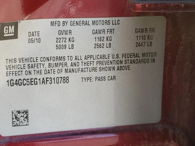 Buick LaCrosse Cxl Image 10